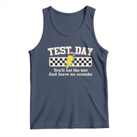 Funny Test Day You'll Eat The Test And Leave No Crumbs Tank Top Teacher Pencil Lightning Bolt