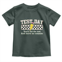 Funny Test Day You'll Eat The Test And Leave No Crumbs Toddler T Shirt Teacher Pencil Lightning Bolt