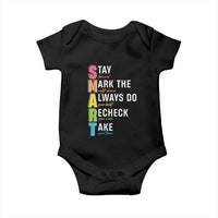 SMART Stay Focused Mark The Right Choice Baby Onesie Test Day Teacher