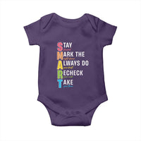 SMART Stay Focused Mark The Right Choice Baby Onesie Test Day Teacher
