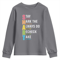 SMART Stay Focused Mark The Right Choice Youth Sweatshirt Test Day Teacher