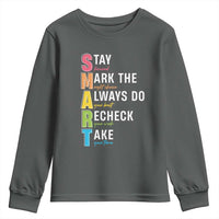 SMART Stay Focused Mark The Right Choice Youth Sweatshirt Test Day Teacher