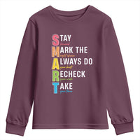 SMART Stay Focused Mark The Right Choice Youth Sweatshirt Test Day Teacher