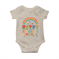 Funny You Can Do Hard Things Baby Onesie Motivational Quote Flowers Rainbow