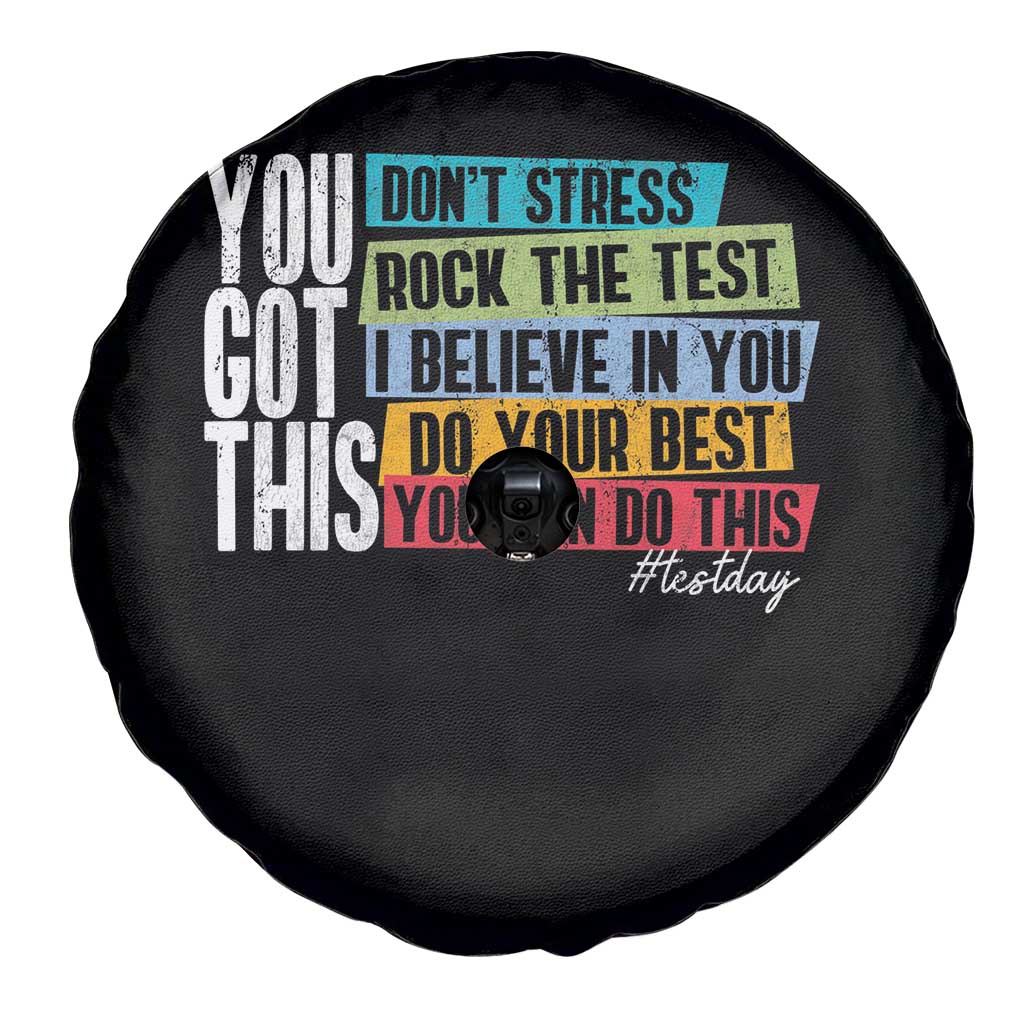Funny Test Day You Got This Spare Tire Cover Don't Stress Rock The Test Teacher Testing Day