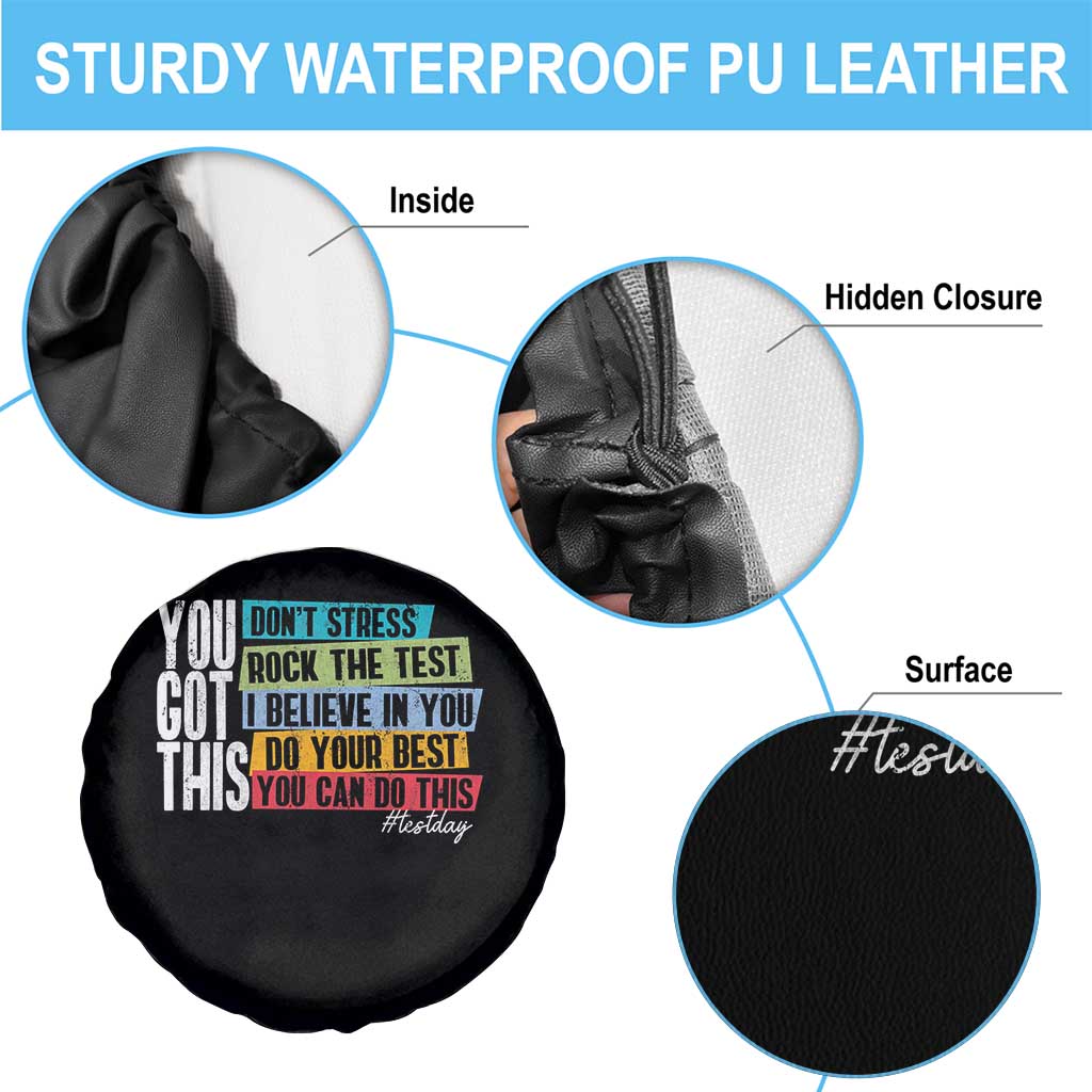 Funny Test Day You Got This Spare Tire Cover Don't Stress Rock The Test Teacher Testing Day