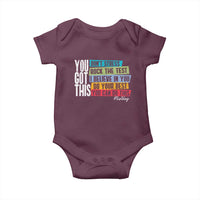 Funny Test Day You Got This Baby Onesie Don't Stress Rock The Test Teacher Testing Day