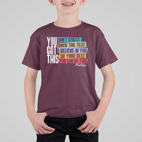 Funny Test Day You Got This T Shirt For Kid Don't Stress Rock The Test Teacher Testing Day