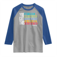 Funny Test Day You Got This Raglan Shirt Don't Stress Rock The Test Teacher Testing Day