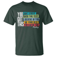 Funny Test Day You Got This T Shirt Don't Stress Rock The Test Teacher Testing Day