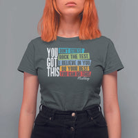 Funny Test Day You Got This T Shirt For Women Don't Stress Rock The Test Teacher Testing Day