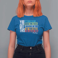 Funny Test Day You Got This T Shirt For Women Don't Stress Rock The Test Teacher Testing Day