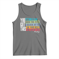 Funny Test Day You Got This Tank Top Don't Stress Rock The Test Teacher Testing Day
