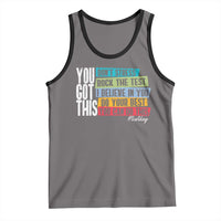 Funny Test Day You Got This Tank Top Don't Stress Rock The Test Teacher Testing Day