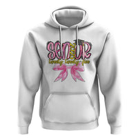 Funny Senior EST 2025 Graduation Hoodie Twenty Twenty Five Pink Bow