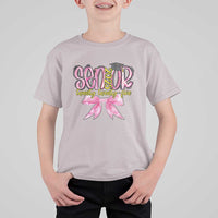 Funny Senior EST 2025 Graduation T Shirt For Kid Twenty Twenty Five Pink Bow