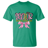 Funny Senior EST 2025 Graduation T Shirt Twenty Twenty Five Pink Bow