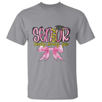 Funny Senior EST 2025 Graduation T Shirt Twenty Twenty Five Pink Bow