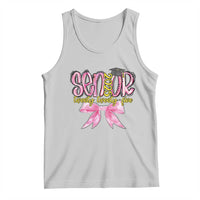 Funny Senior EST 2025 Graduation Tank Top Twenty Twenty Five Pink Bow
