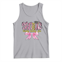 Funny Senior EST 2025 Graduation Tank Top Twenty Twenty Five Pink Bow