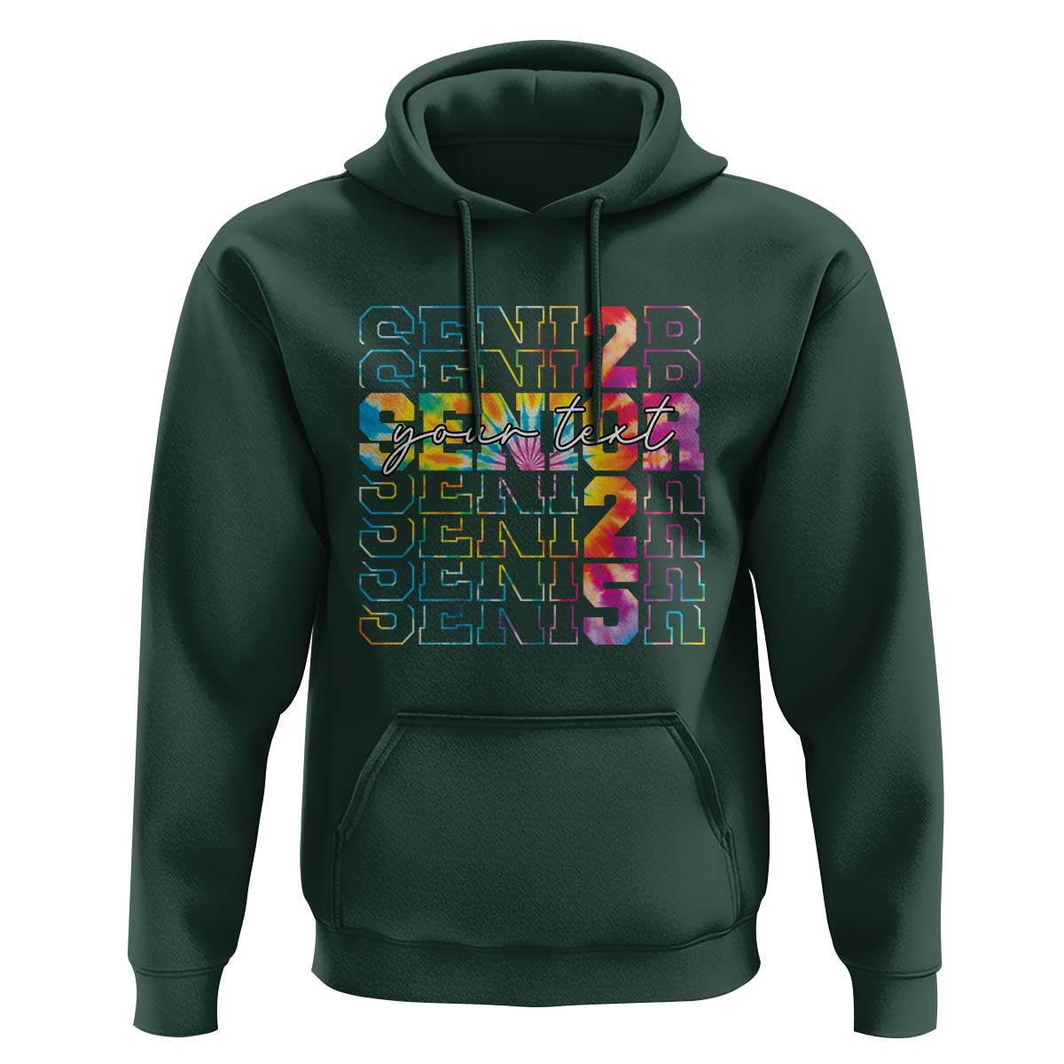 Personalized Senior 2025 Hoodie Custom Text Class Of 2025 Graduation