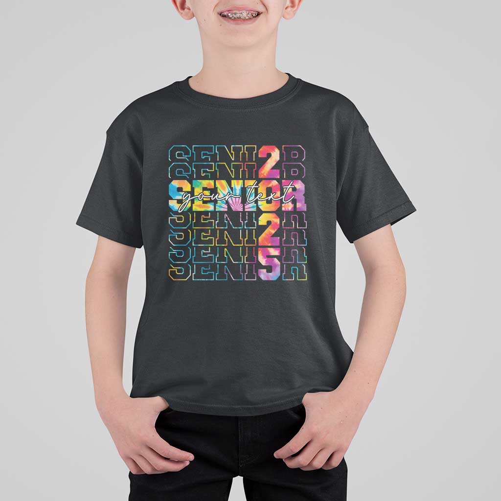 Personalized Senior 2025 T Shirt For Kid Custom Text Class Of 2025 Graduation