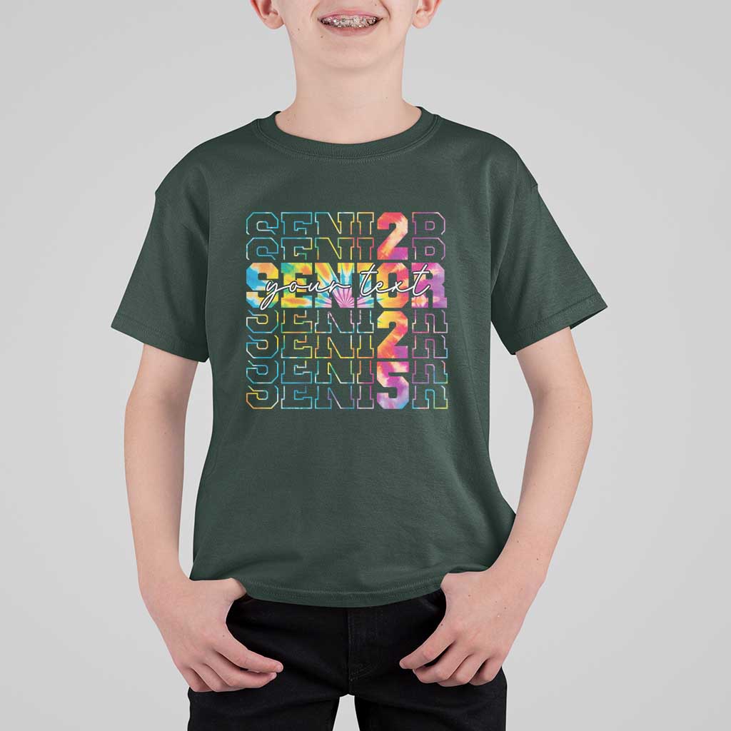 Personalized Senior 2025 T Shirt For Kid Custom Text Class Of 2025 Graduation