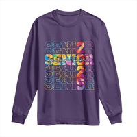 Personalized Senior 2025 Long Sleeve Shirt Custom Text Class Of 2025 Graduation
