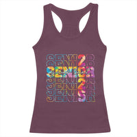 Personalized Senior 2025 Racerback Tank Top Custom Text Class Of 2025 Graduation