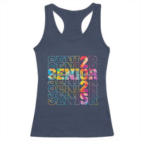 Personalized Senior 2025 Racerback Tank Top Custom Text Class Of 2025 Graduation