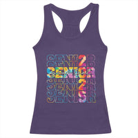 Personalized Senior 2025 Racerback Tank Top Custom Text Class Of 2025 Graduation