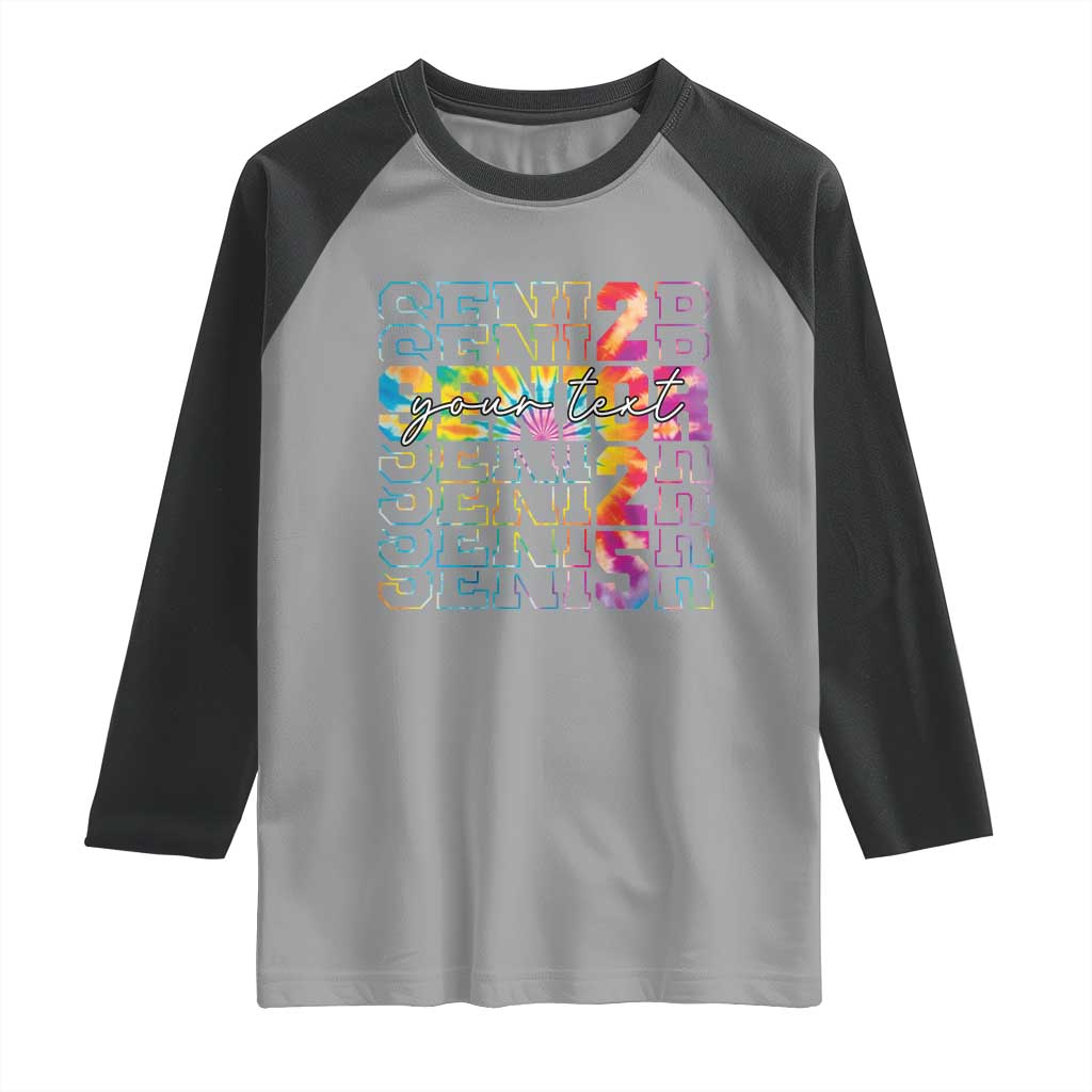 Personalized Senior 2025 Raglan Shirt Custom Text Class Of 2025 Graduation