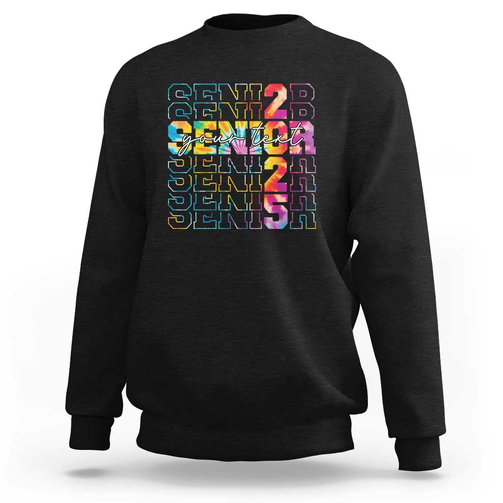 Personalized Senior 2025 Sweatshirt Custom Text Class Of 2025 Graduation