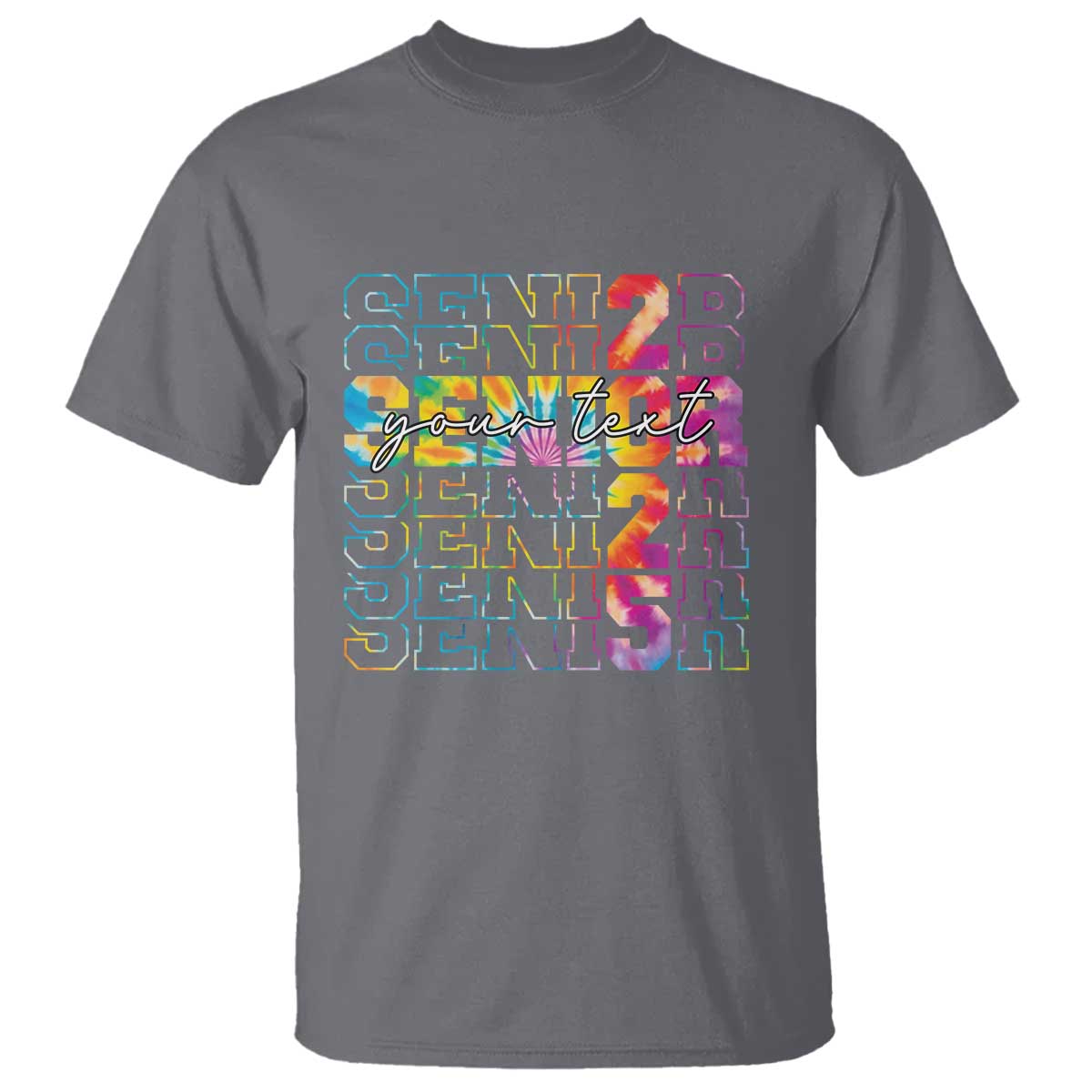 Personalized Senior 2025 T Shirt Custom Text Class Of 2025 Graduation