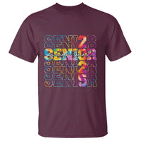 Personalized Senior 2025 T Shirt Custom Text Class Of 2025 Graduation