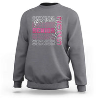 Personalized Senior 2025 Sweatshirt Custom Text Class Of 2025 Graduation Glitter Print