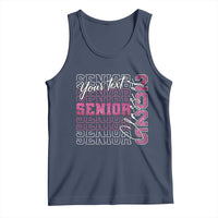 Personalized Senior 2025 Tank Top Custom Text Class Of 2025 Graduation Glitter Print