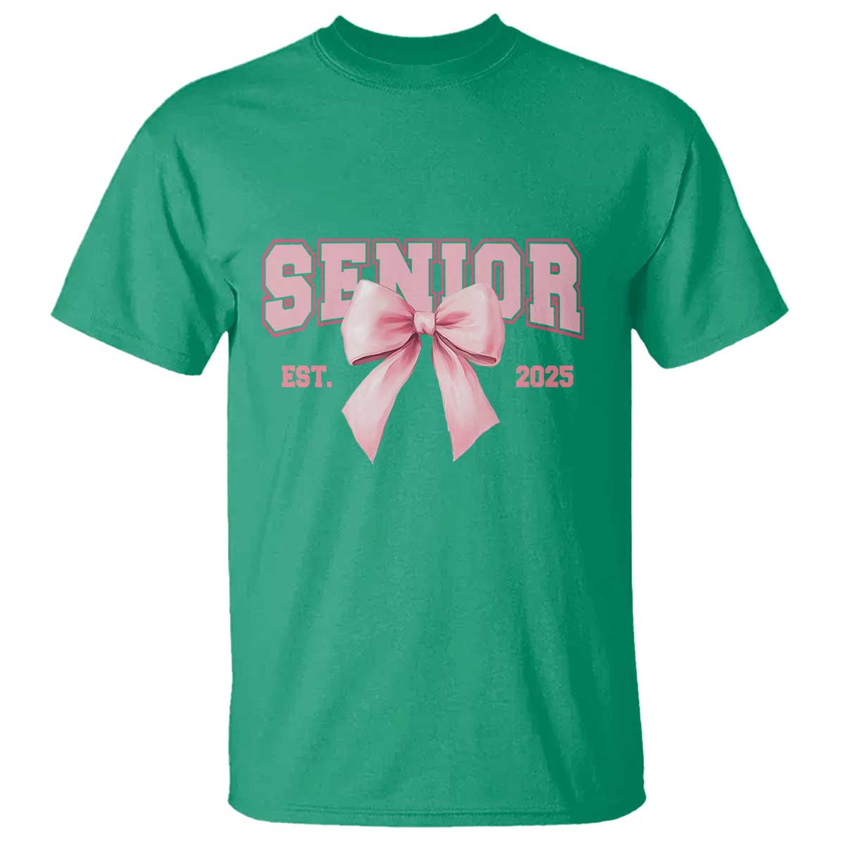 Funny Senior EST 2025 Graduation Coquette T Shirt