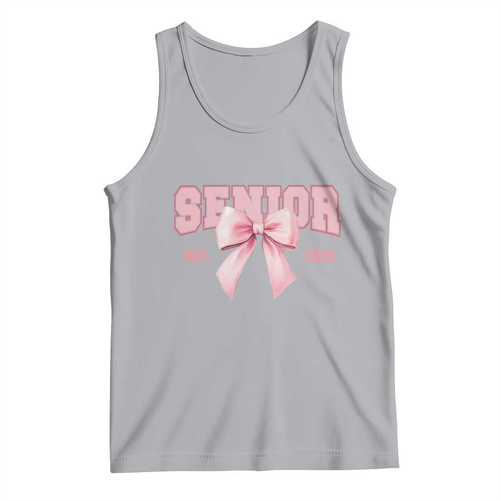 Funny Senior EST 2025 Graduation Coquette Tank Top