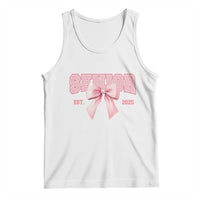 Funny Senior EST 2025 Graduation Coquette Tank Top