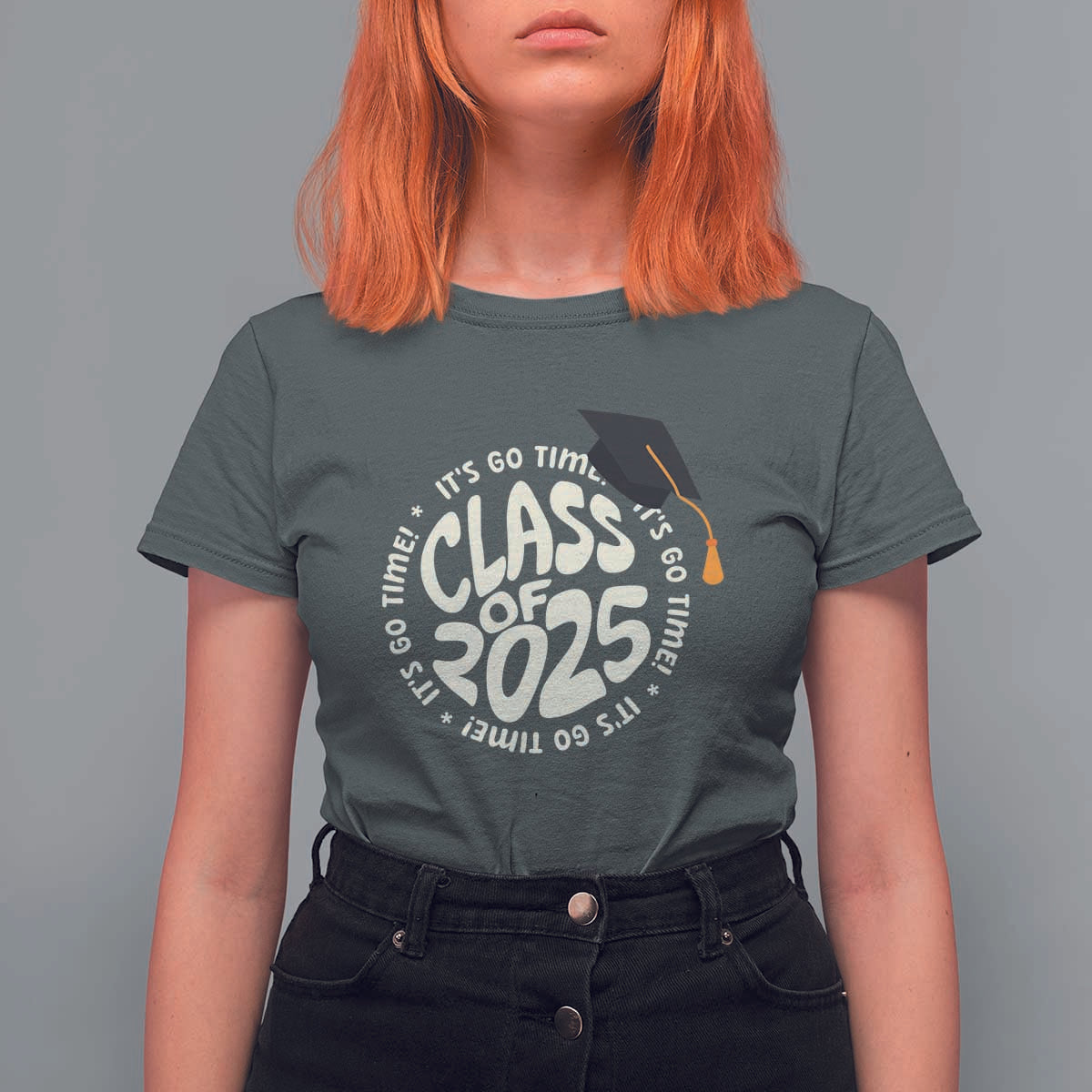 Class Of 2025 It's Go Time T Shirt For Women Graduation Seniors 2025