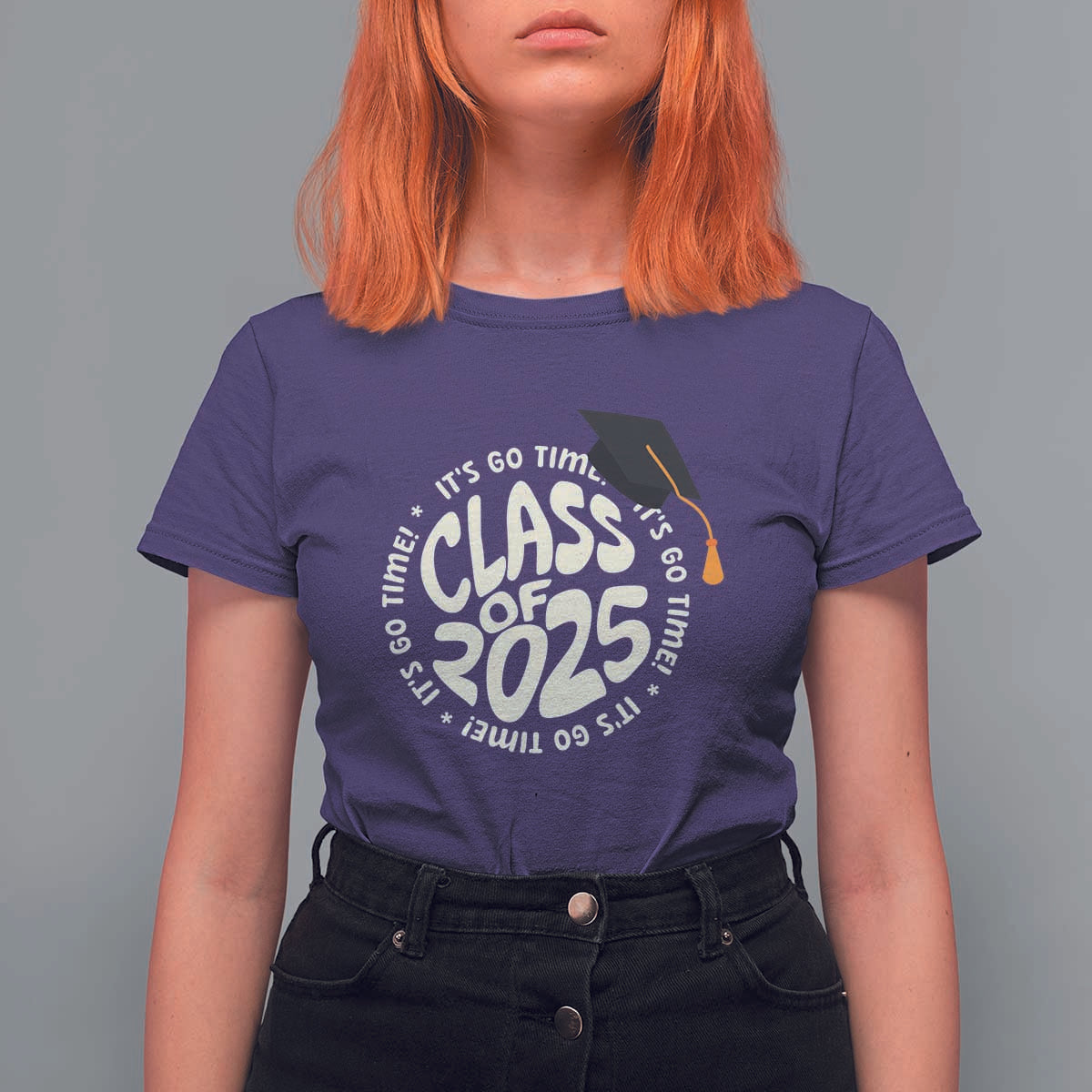 Class Of 2025 It's Go Time T Shirt For Women Graduation Seniors 2025