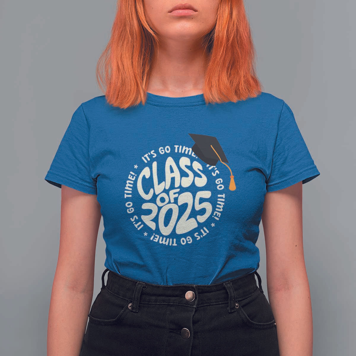 Class Of 2025 It's Go Time T Shirt For Women Graduation Seniors 2025