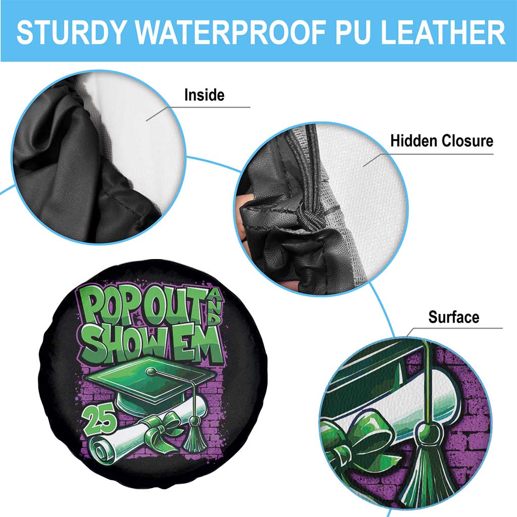 Funny Pop Out And Show Em 2025 Spare Tire Cover Senior 2025 Graduation