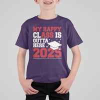 Funny My Happy Class Is Outta Here 2025 T Shirt For Kid Senior Graduation