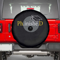 PHD Graduation PhinisheD Degree Doctorate Graduate Spare Tire Cover
