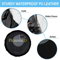 PHD Graduation PhinisheD Degree Doctorate Graduate Spare Tire Cover