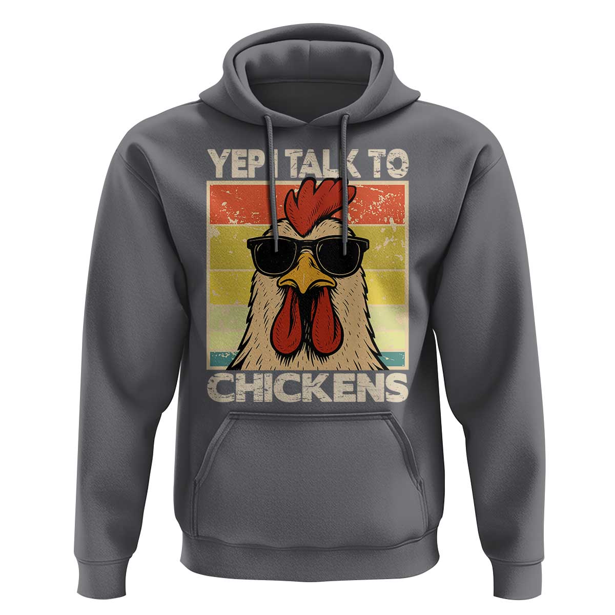 Funny Yep I Talk To Chickens Hoodie Chicken Buffs Farmyard Animal Lover