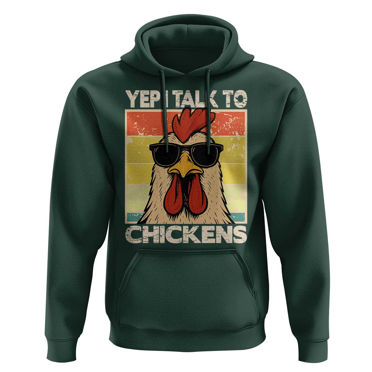 Funny Yep I Talk To Chickens Hoodie Chicken Buffs Farmyard Animal Lover