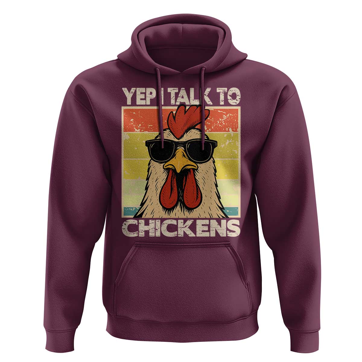 Funny Yep I Talk To Chickens Hoodie Chicken Buffs Farmyard Animal Lover